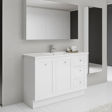 Timberline Victoria Freestanding Vanity 750mm - 1500mm with Alpha Ceramic Top at The Blue Space